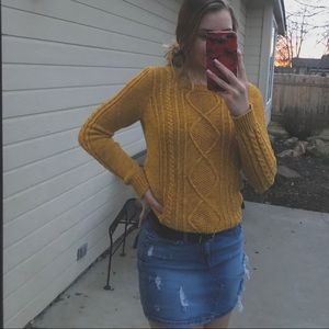 Old Navy Yellow Knit Sweater